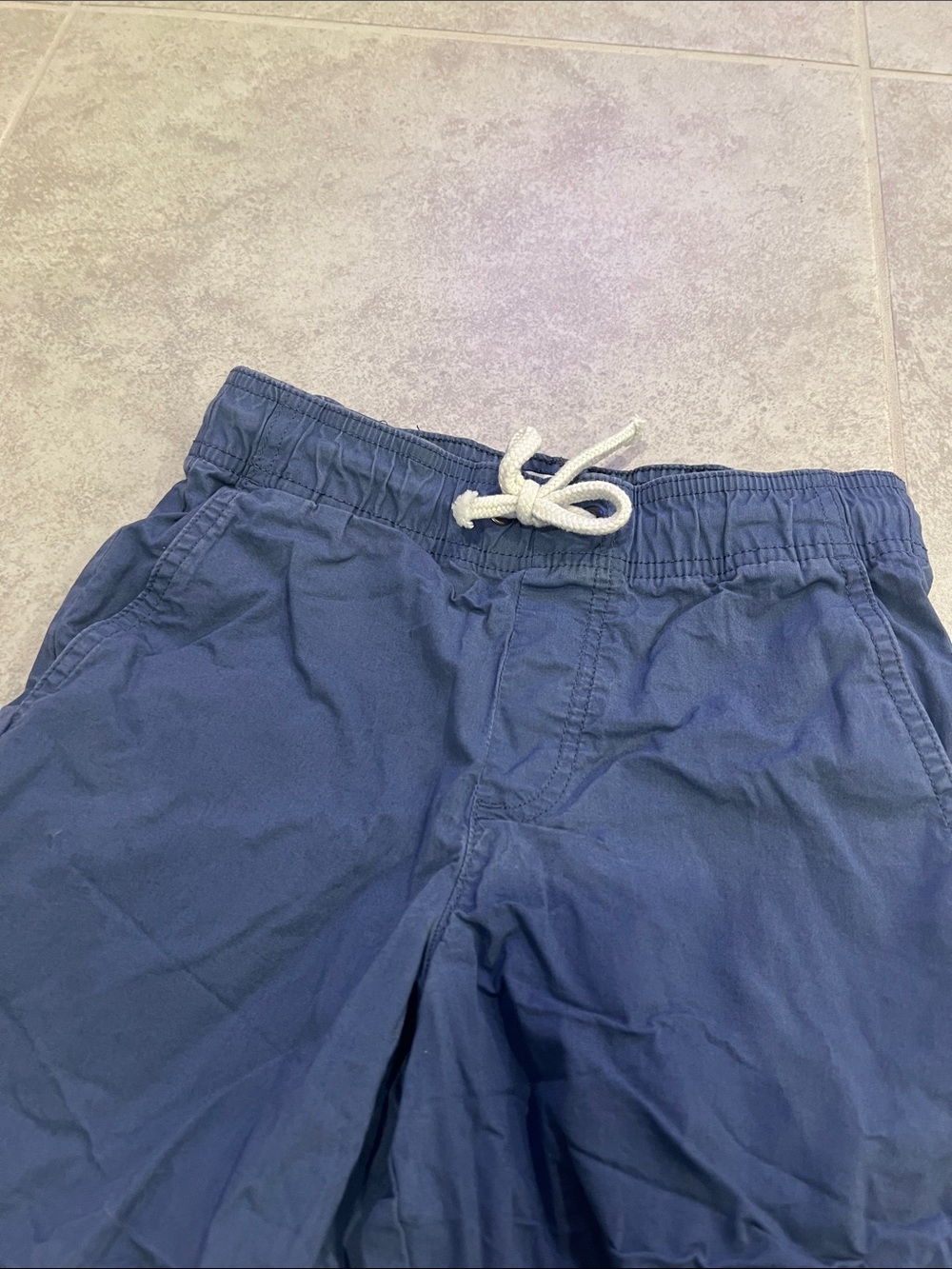 • Crown & Ivy Kids Casual Drawstring Shorts - slate blue, size S • - Picture 2 of 4